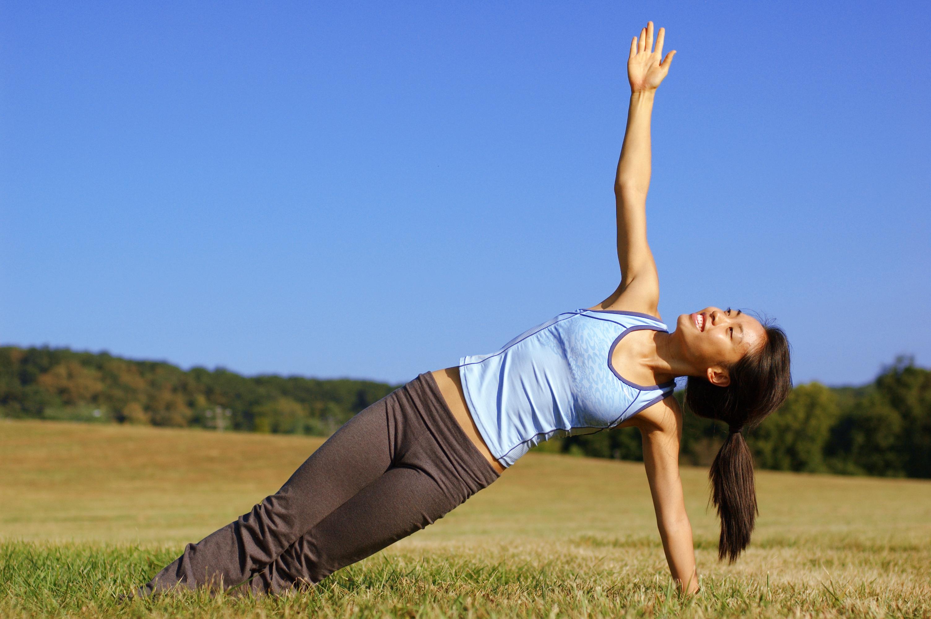 Yoga Pose Outside