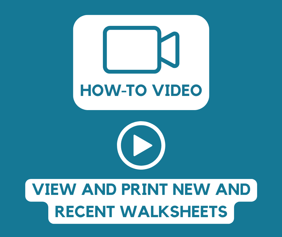 View And Print A Walksheet Set