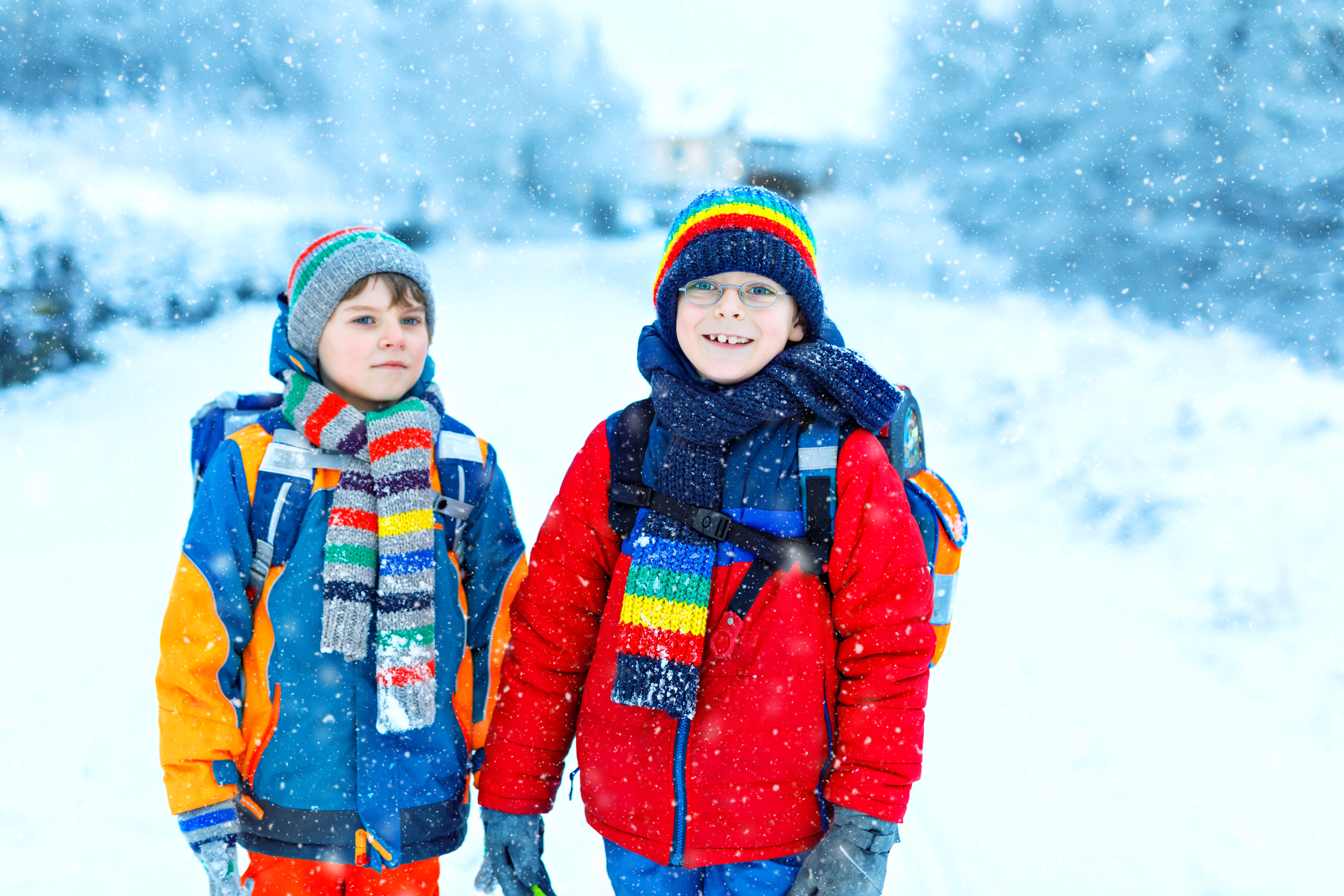 Kids In Snow