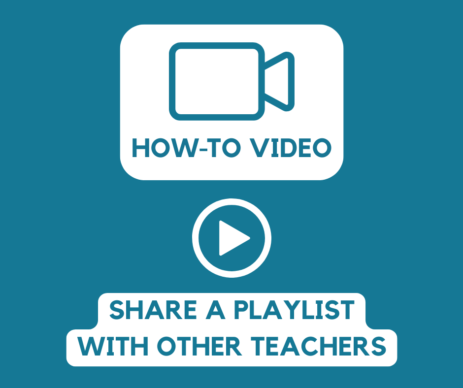Share A Playlist With Other Teachers