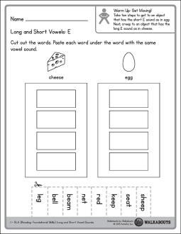 1St ELA Walksheet Sample