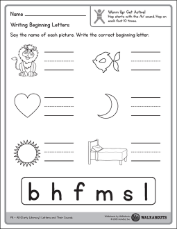 PK ELA Walksheet Sample